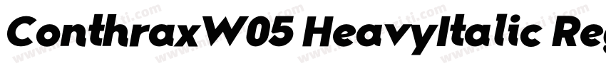 ConthraxW05 HeavyItalic Regular字体转换